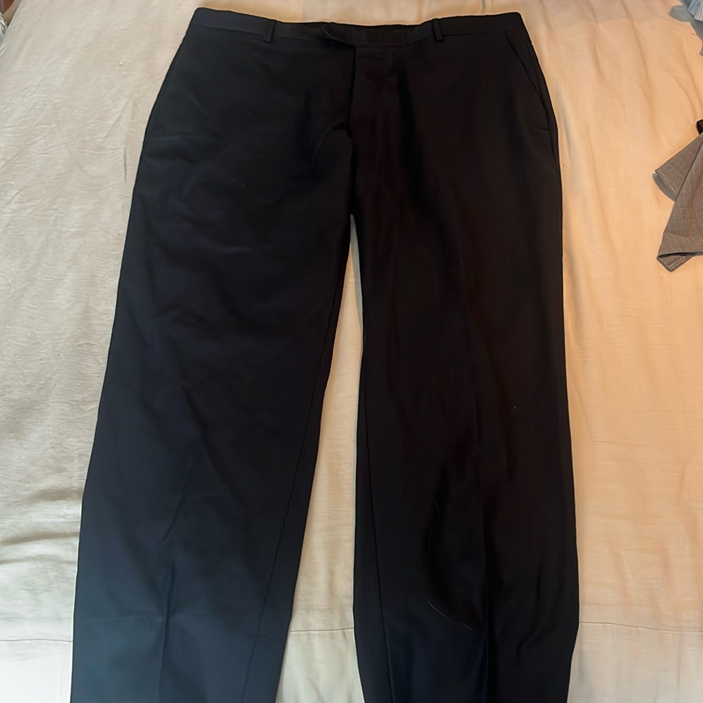 Pronto Uomo Platinum Size 40 Black Dress Pants